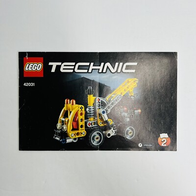 Lego Technic Cherry Picker Instruction Manual Pamphlet Book 2 Only 42031