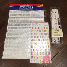 Alphabet Letter Sticker Lot Scrapbook Paper Craft