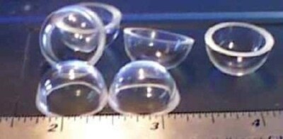 HEMISPHERE PLEXIGLAS CLEAR 8'' O.D x 4'' High x .125'' THICK NO FLANGE 15383-110