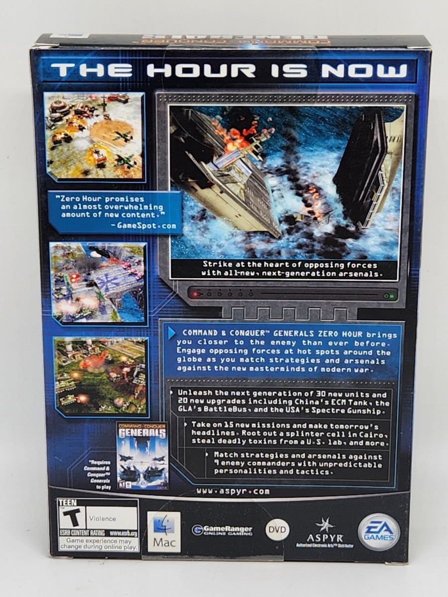 Command & Conquer Generals Zero Hour Aspyr Video Game for sale