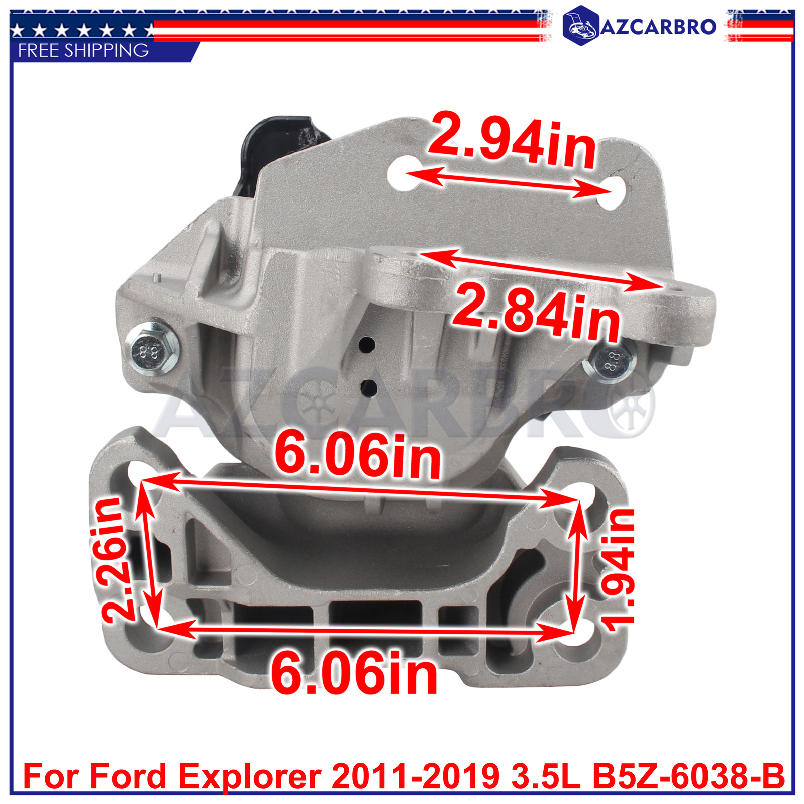 Quality Left Transmission Mount New For 20112019 Ford Explorer 3.5L