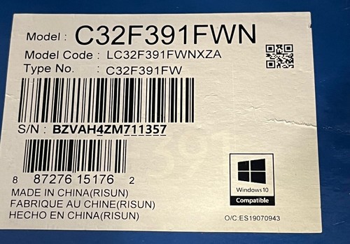 Samsung C32F391FWN  Essential Curved Monitor 31.5" 1920x1080 CRACKED SCREEN - Picture 5 of 5