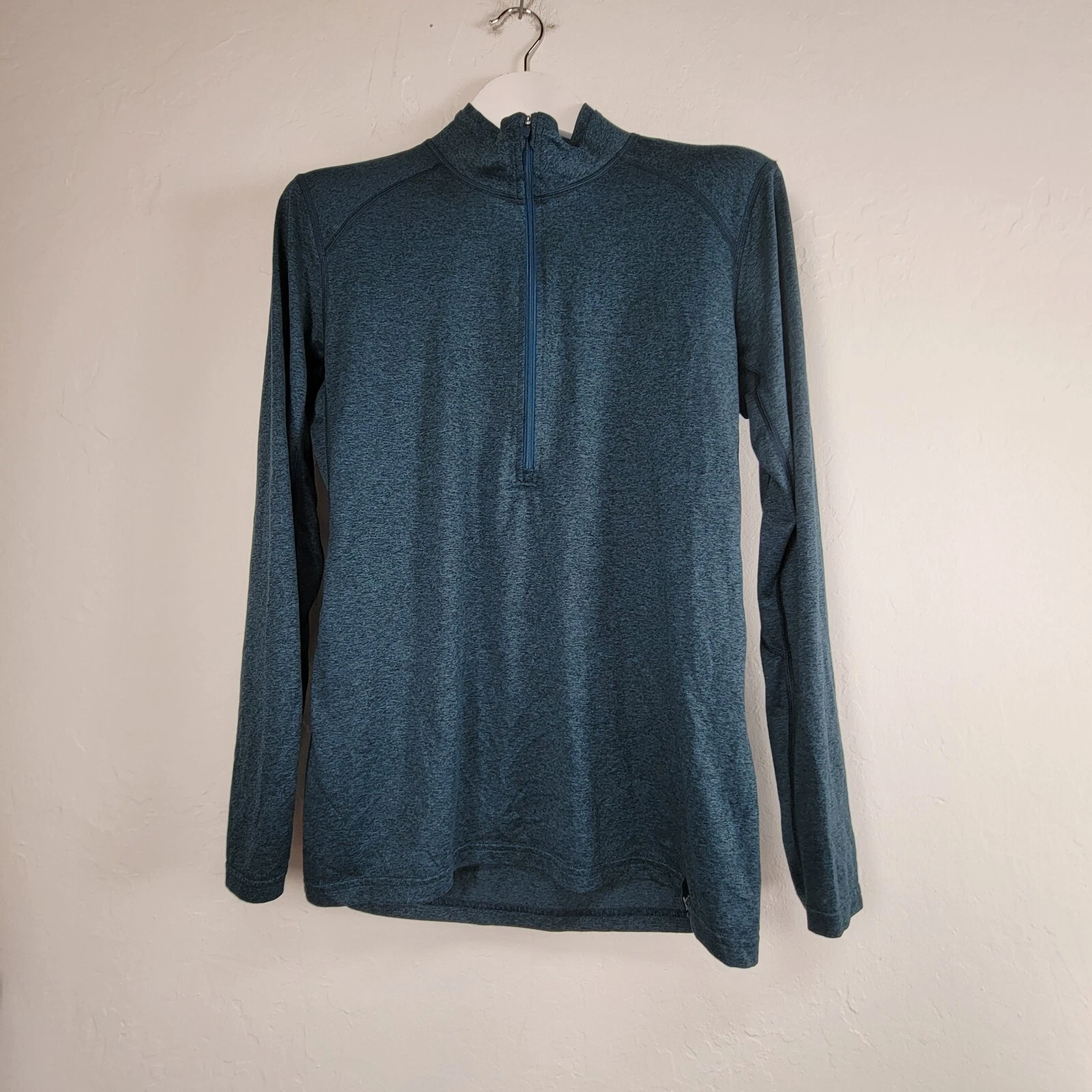REI Co-op Lightweight Base Layer Half-Zip Top Mens Medium Blue Pullover Active