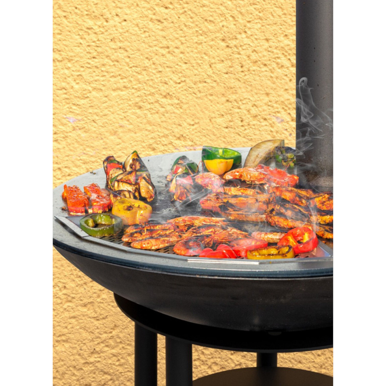 Plancha Grill PILL Schwarz mit Schornstein eBay