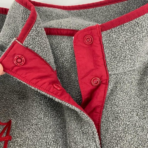 Alabama Crimson Tide Sweater Womens XL Pullover Columbia PFG Flannel Gray Red - Picture 6 of 11
