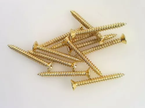 True Custom Shop® Gold 3/4" Humbucker Pickup Ring Mounting Screws for Gibson