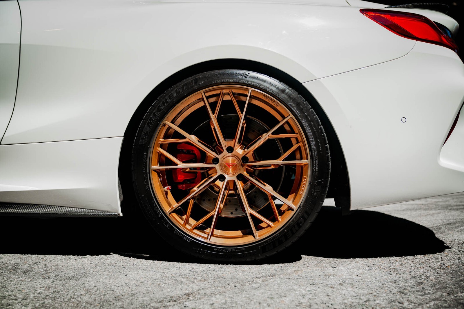 20'' FERRADA FR11 BRUSHED COBRE STAGGERED CONCAVE WHEELS FOR AUDI R8 20x9 20x11