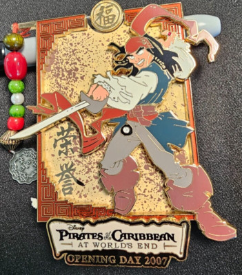 Jack Sparrow JUMBO LE Disney Pin Pirates of Caribbean Opening Day LE 1000