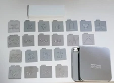 QuicKutz Themed Die Cutting Set of 4 Thank You Holiday Happy Birthday Travel