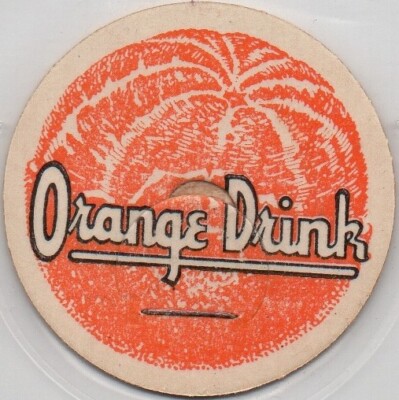 Milk Bottle Cap - Orange Drink - generic cap - 1/5/8''