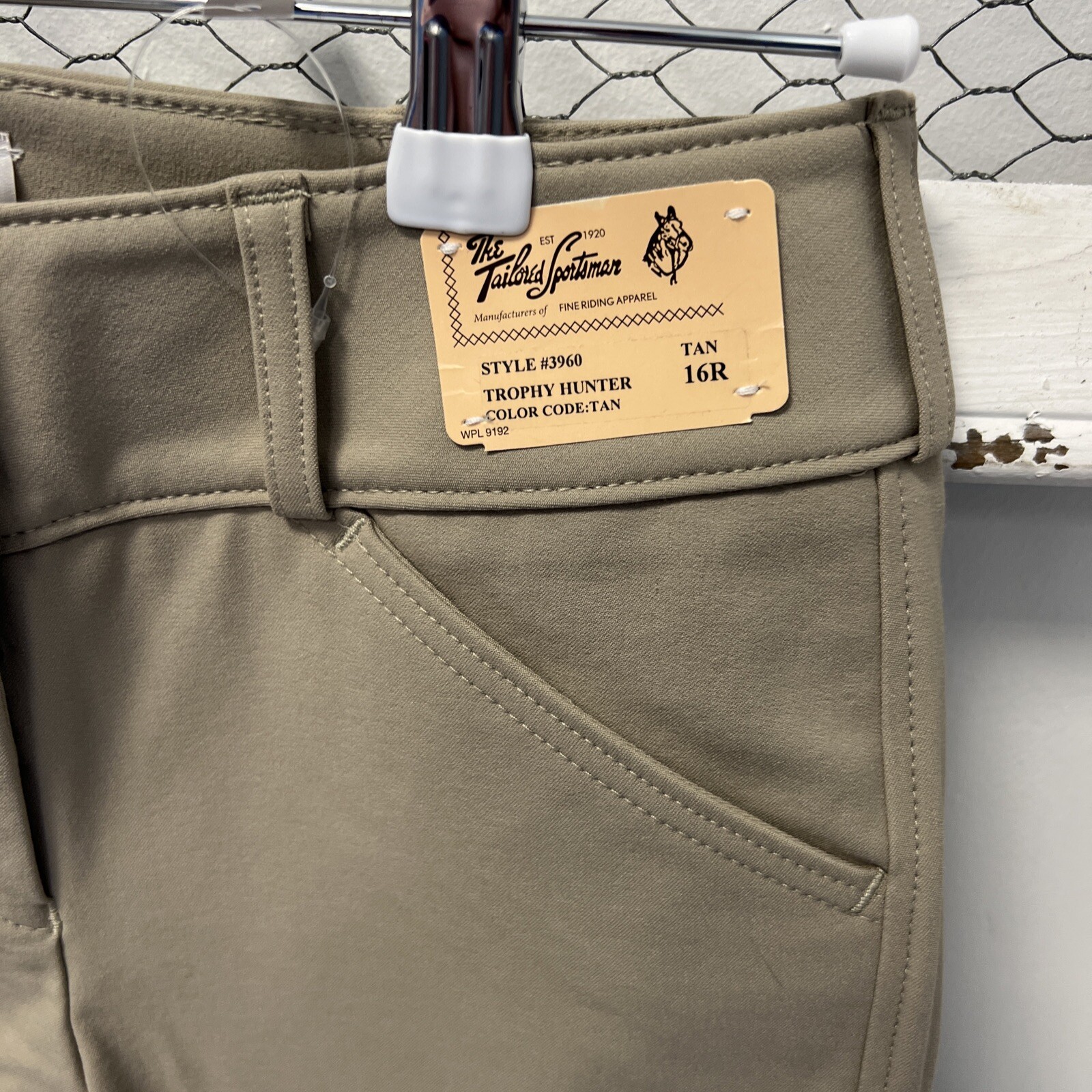 Tailored Sportsman Girls Trophy Hunter Breeches Tan Style 3960 Low Rise 16R