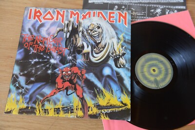 Iron Maiden ‎ The Number Of The Beast LP EMI ‎ 1C 064-07 608