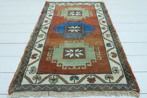 DoorMat Turkish Sard Carpet Rug, Small Rug, Kelim, Tapis 29"x43" AreaRug, Carpet