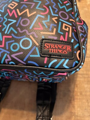 Stranger Things Mini Backpack Purse Bag 80s Pattern Funko  display picture 3