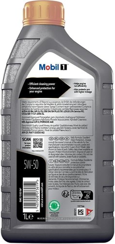 KIT 5 LITRI OLIO MOTORE MOBIL FS 5w50 EX PEAK LIFE FULL SYNTHETIC RALLY FORMULA - Foto 2 di 7