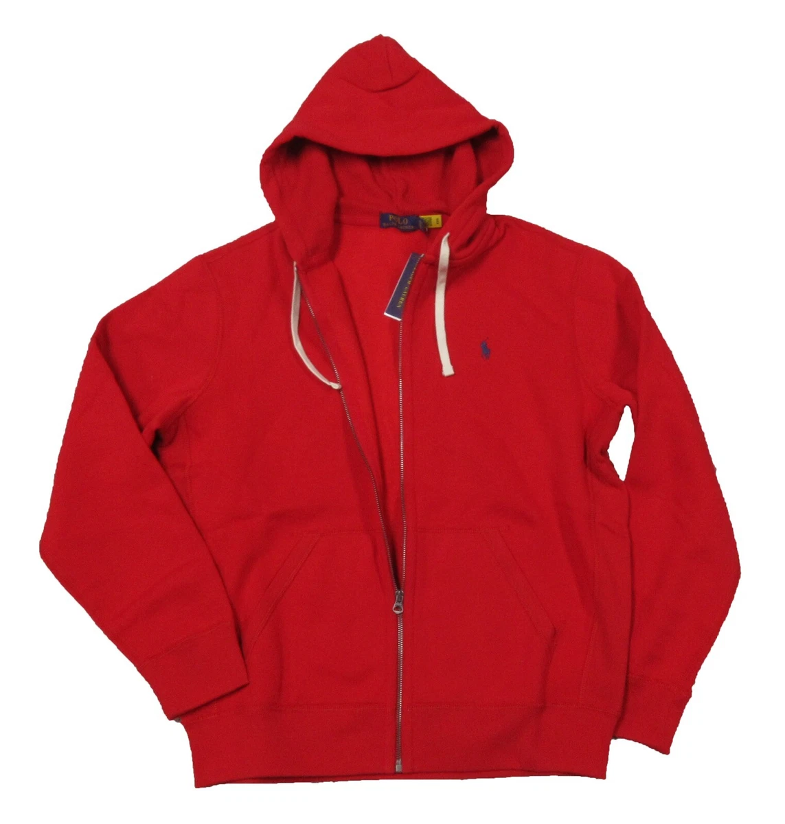 Polo Ralph Lauren Men's RL 2000 Red Fleece Lined Full Zip Hoodie