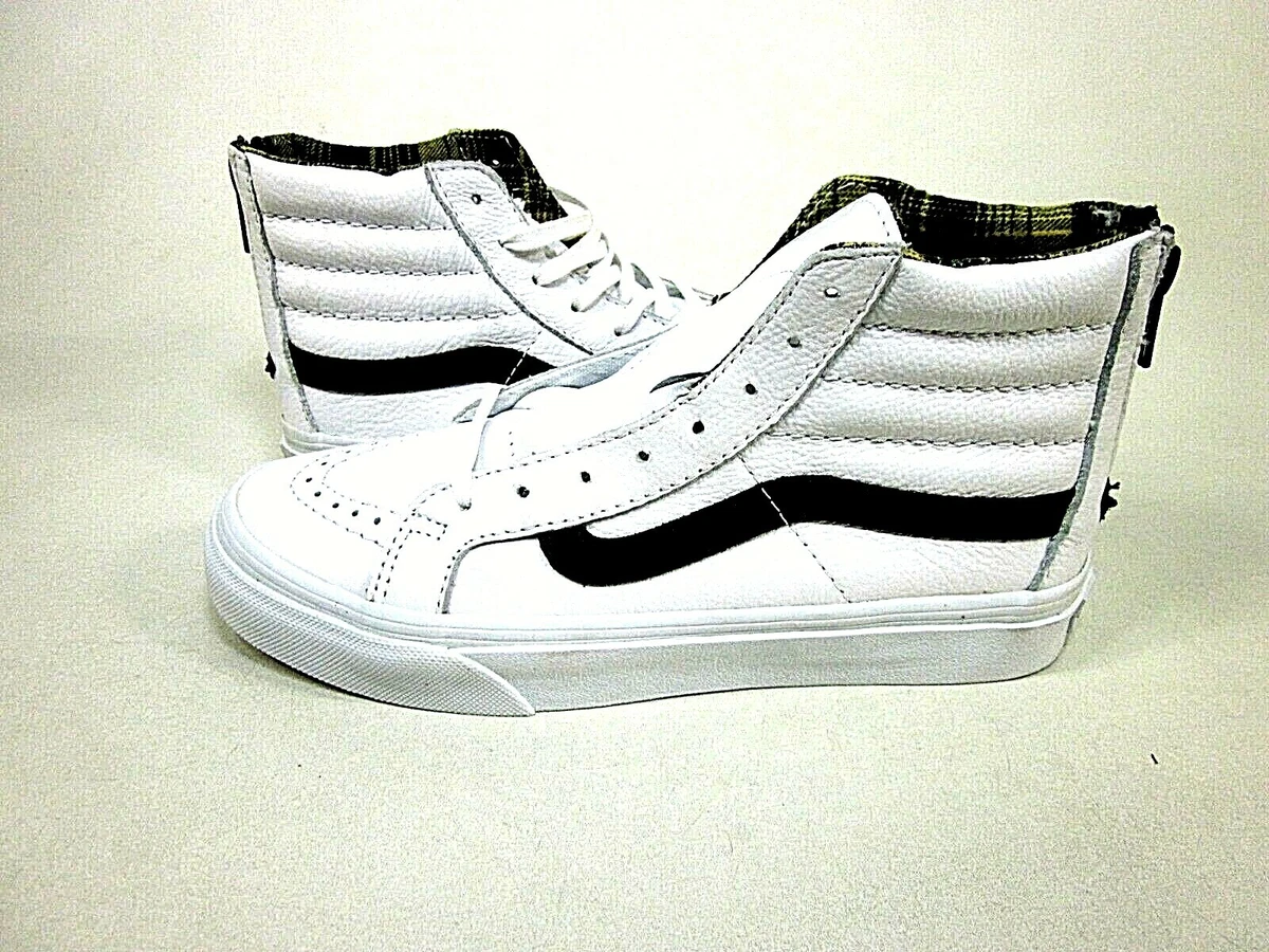 Vans SK8-Hi Slim Zip Leather Shoes VN0A349CM1V,US Size 4.5,EUR | eBay