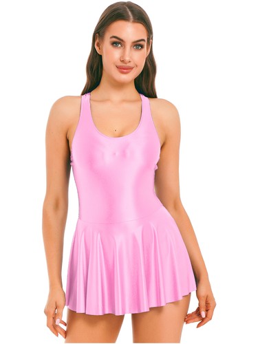 Vestido de golf de tenis brillante para mujer sin mangas cuerpo de carreras vestidos deportivos - Imagen 59 de 109