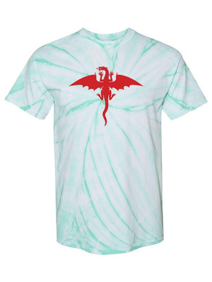 Flying Fire Dragon Tie Dye Tee -SPIdeals Designs