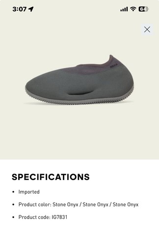 Adidas Yeezy YZY KNIT RNR 11.5 Stone Onyx - Picture 3 of 5