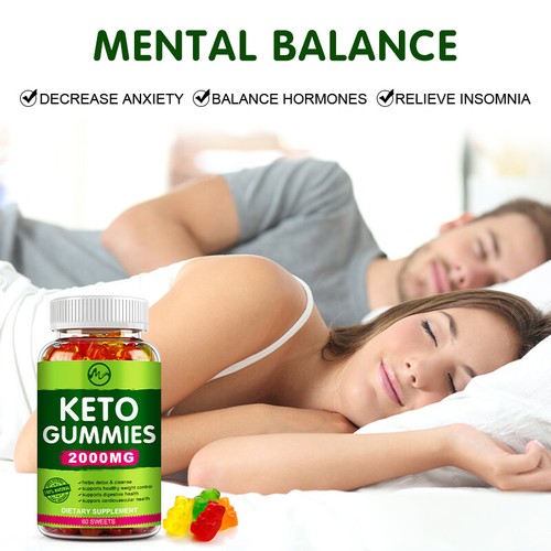 Best KETO BHB Diet Pills Ketogenic ACV Weight Loss Fat Burner,Detox 60 Gummies - Picture 5 of 19
