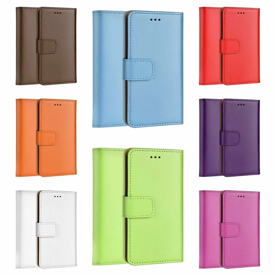 Luxury Genuine Real Leather Wallet Case Cover for Samsung Galaxy Note 3 freepost - Image 4 of 4