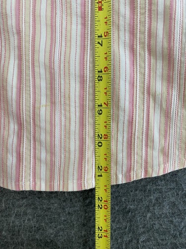 Shaver Lake Button Down Shirt 3/4 Sleeve Pink White Stripes Women’s Size Small - Picture 6 of 13