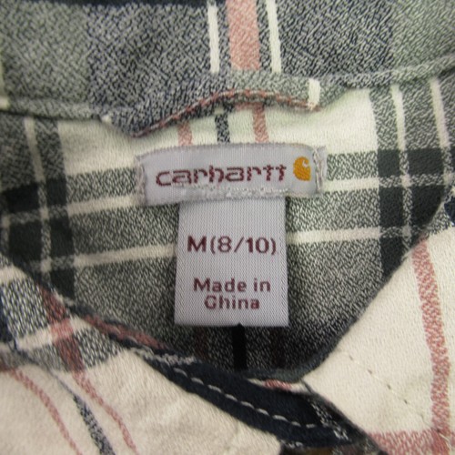 Carhartt Shirt Womens Medium 8/10 Long Sleeve Pockets Button Front Outdoors - Picture 4 of 11