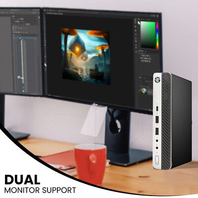 HPミニPC i5-8500T ddr4_16 NVMe_256 Wi-Fi6E HP Desktop Mini PC Intel i5-8500T 32GB Ram 2TB SSD New 24