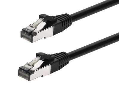 Monoprice Cat8 Patch Cable 30Ft Black S/FTP 28AWG 2GHz 40G RJ45 Ethernet Cable