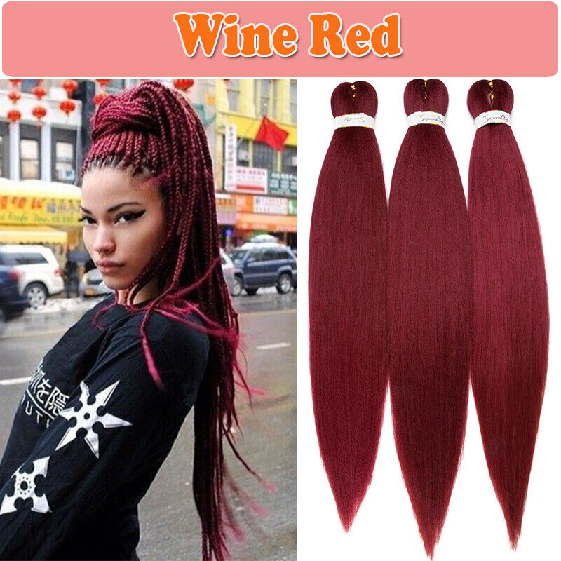 Pre-stretched Jumbo Braiding Natural Long Box Twist Braid Hair Extensions  26