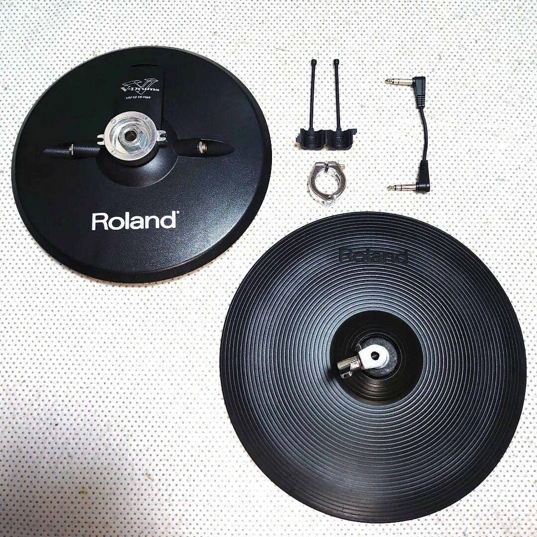 Roland V-drum VH-12 hi hat cymbal 12 inch Trigger 2 In Working Order