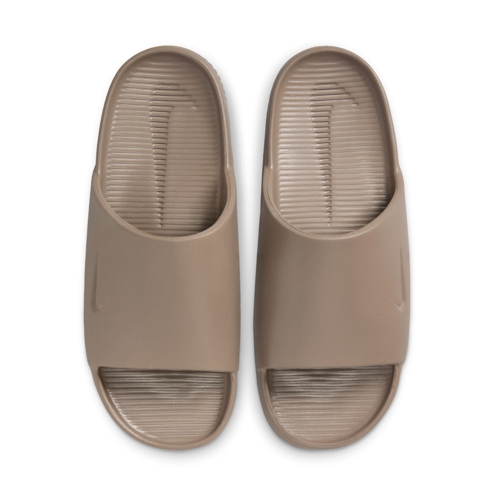 Кроссовки Nike CALM SLIDE женские из НОРКИ КОРИЧНЕВОГО цвета DX4816-203 Basic Active Slides