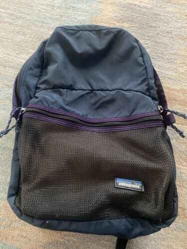 Patagonia Backpack Vintage 1996 Zip Blue Pockets Rare! Made in USA