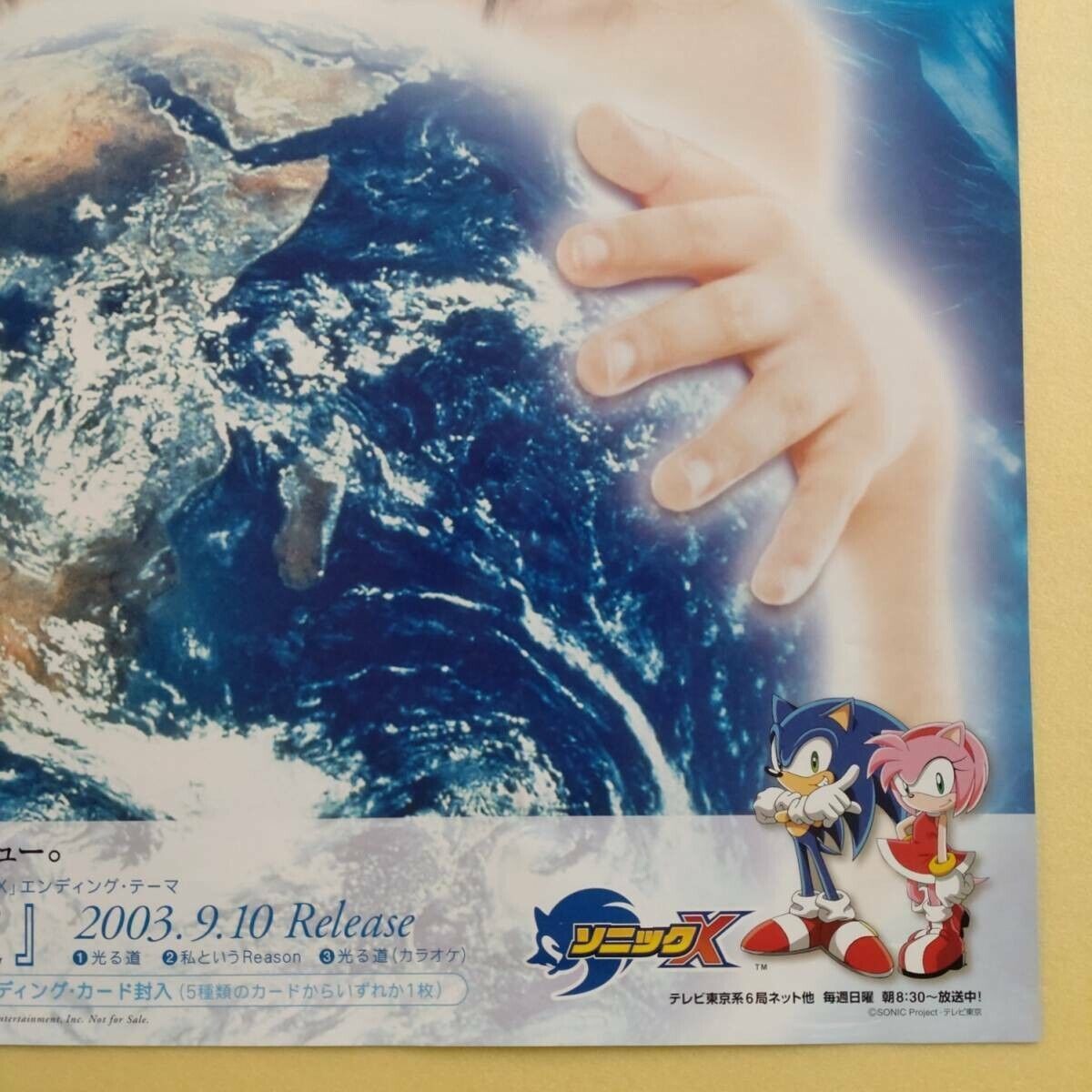 Sonic X TV ED Promotion Poster B2 SEGA Sonic The Hedgehog JP