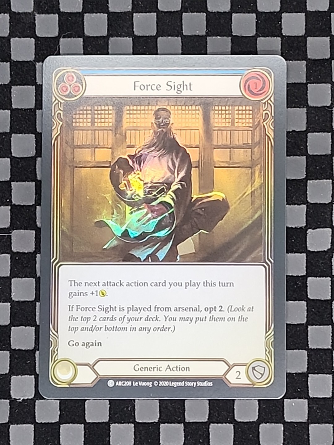 Force Sight (Blue) - Arcane Rising Unlimited -ARC208 - Foil - Flesh and Blood