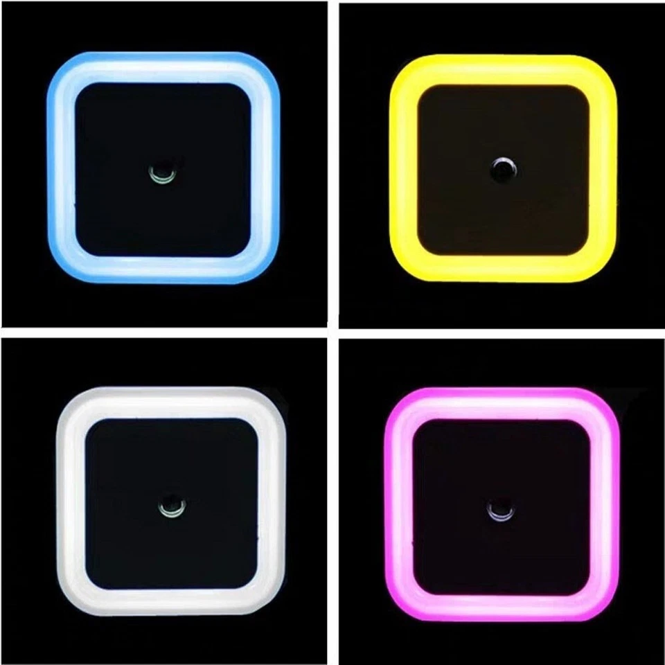 Veilleuse Nuit Capteur Lumière Intelligent Led Détecteur Mural Chambre Prise USA - Photo 2/4