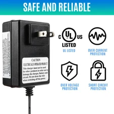 Fast 12 Volt Battery Charger For Power Wheels Kid Trax 12V Kids Ride On Car SUV