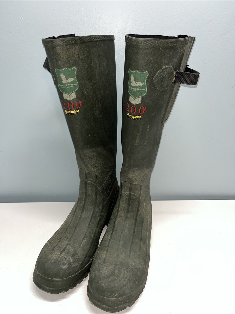 Field and Stream Rugged Fishing Hunting Boots 200G Thinsulate Ultra Size  11