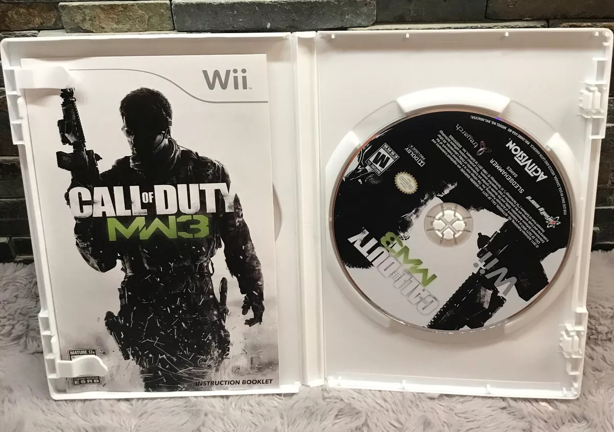 produto jogo call of duty modern warfare 3 nintendo wii midia