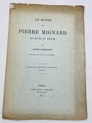 LOUIS COURAJOD | Die Büste von Pierre Mignard des Louvre-Museums nach Zeichnung | 1884