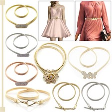 Elastic Belt Designer Buckle Decorative Waistband Waist Chain For Women Girls
