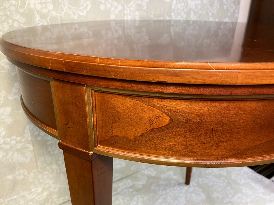 Baker Furniture Company Cherry End Table w/ Tapered Legs - Image 3 of 4