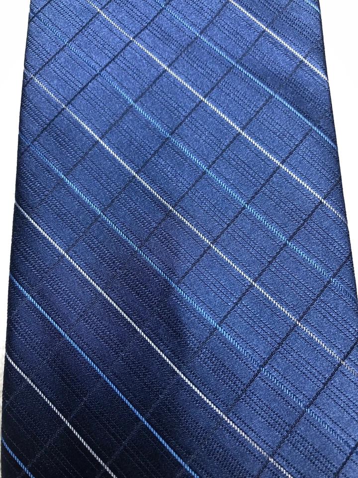 APT 9 CORBATA HOMBRE AZUL CON GRIS Y AZUL 3,5 X 59 Foto 3 de 4