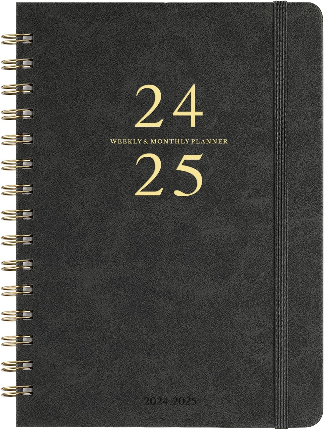 Planner 2024-2025 - Weekly & Monthly 2024-2025 Planner 12 Monthly Tabs Gray-image