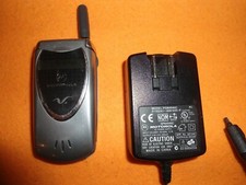 Vintage Motorola Flip Phone Model 60C with long duration battery  charger