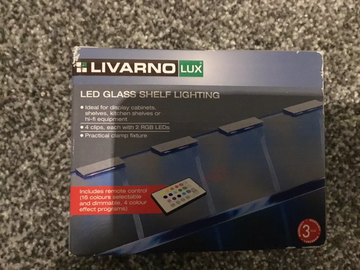 LIVARNO LUX LED Glass Shelf Lighting Set New