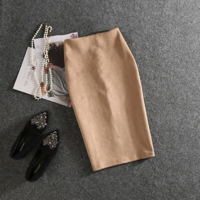 Hohe Taille Schlitz Hinten Bleistiftrock - Büro/Freizeit/Street Wear für Damen