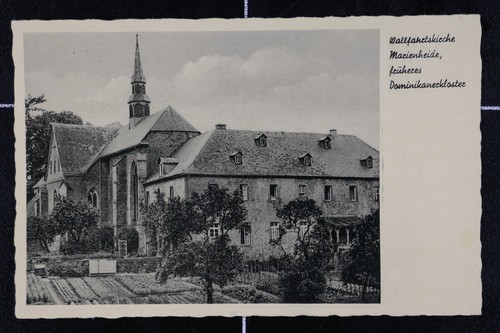 AK Marienheide ca. 1950 gelaufen Notopfer Berlin Köln Kloster