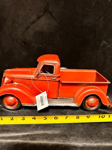 Red Truck Decor Made From Metal New with Tags
